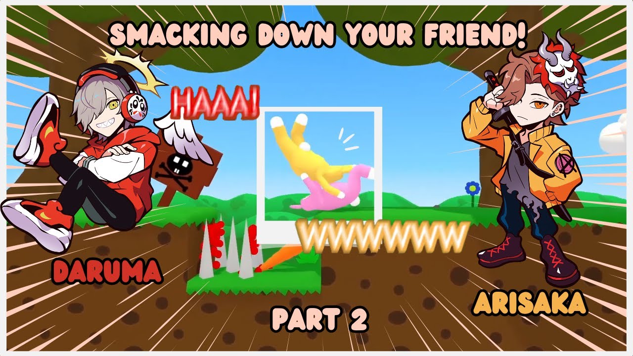 [ENG SUB] Part 2, Daruma & Arisaka being an idiot that can't cooperate with each other in the game!