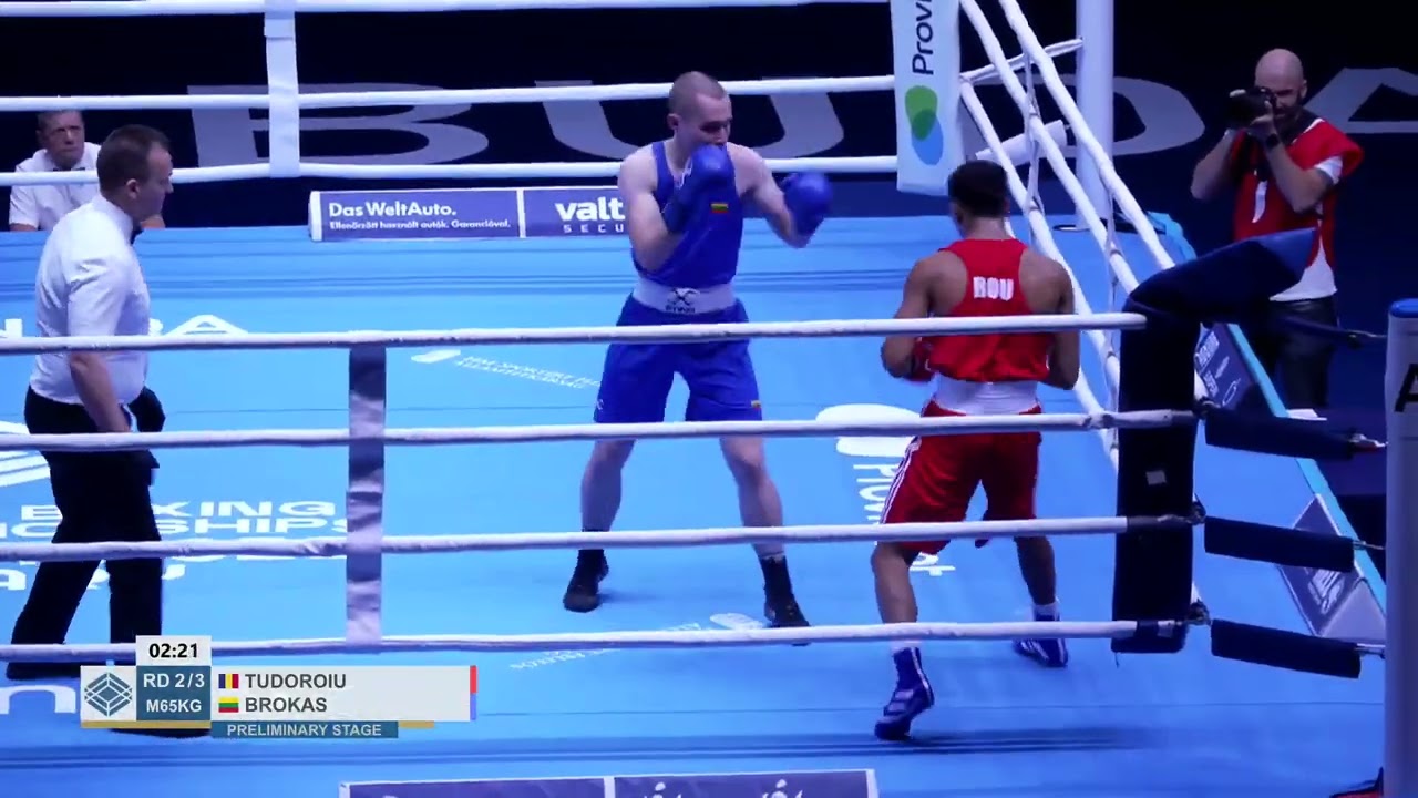 Arun Tudoroiu (ROU) vs. Mykolas Brokas (LTU) European U23 Championships 2025 (65kg)