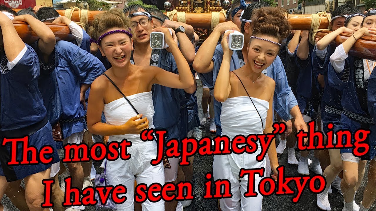 The most Japanesy I have seen in Tokyo - The Water-Throwing Festival