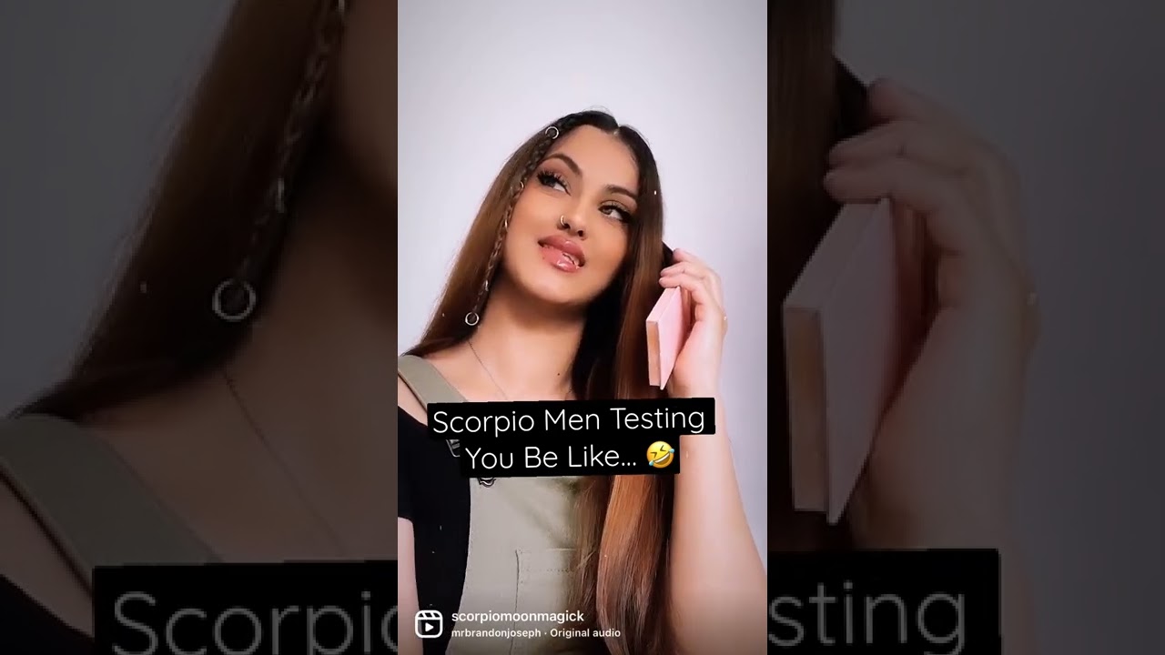 How A Scorpio Man Tests You 🤣🥵 WATCH TILL THE END 😳 #scorpio #scorpiomen #scorpiomoon