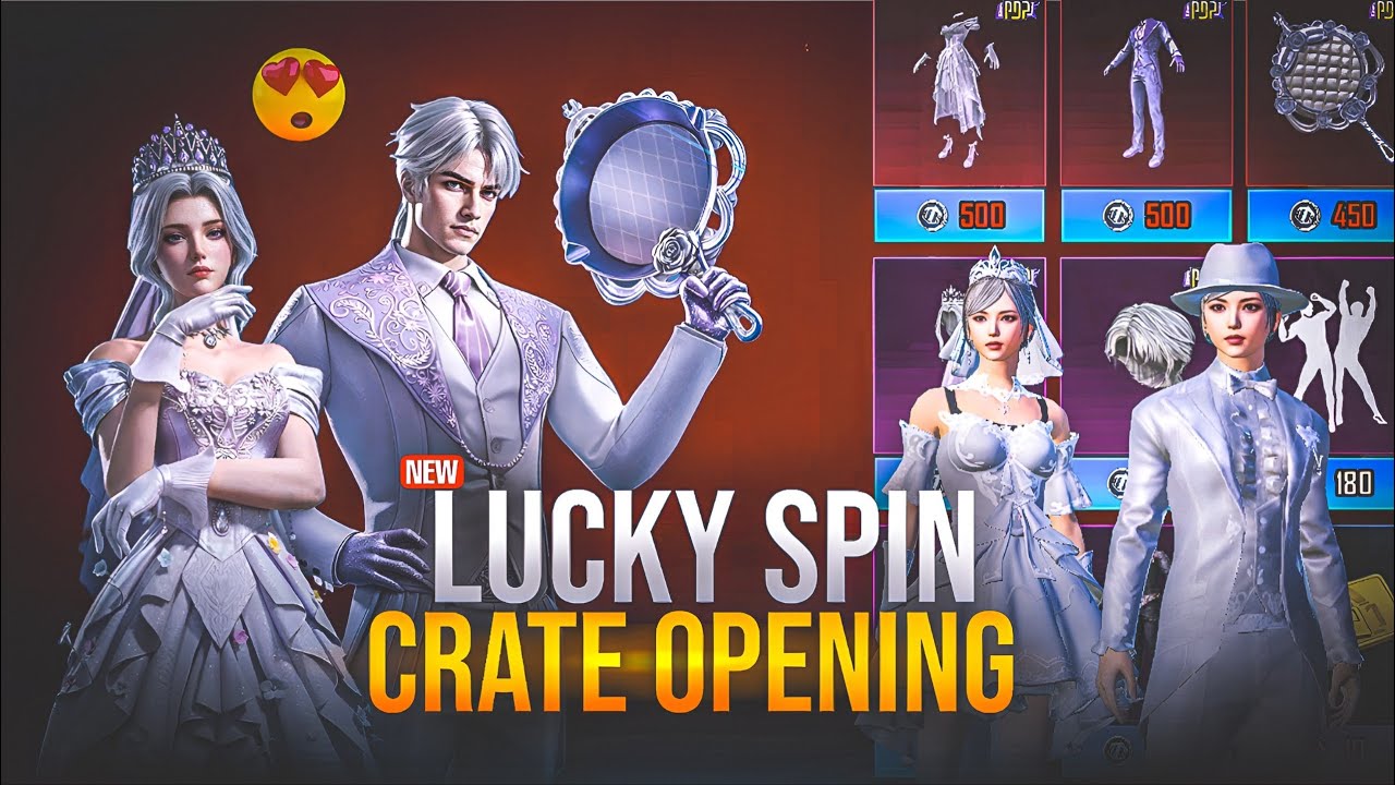 New PDP Lucky Spin Crate Opening Pubg Mobile | Valentine's Day Pubg Mobile Lucky Spin Weeding Dress