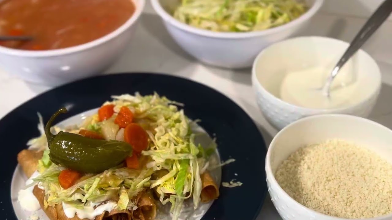 Como hacer taquitos dorados súper fácil