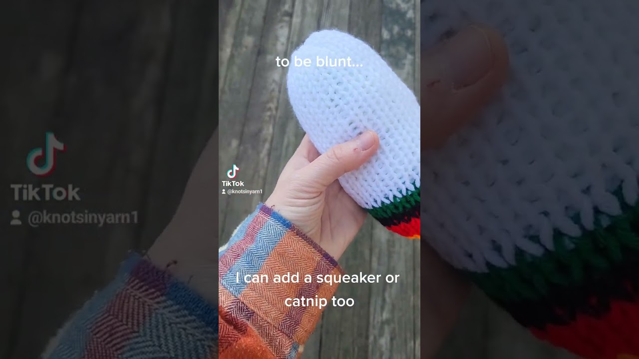 to be blunt... #knitting #joint #blunt #maryjane #marijuana #smoke #dope #dogtoy #cattoy #catnip
