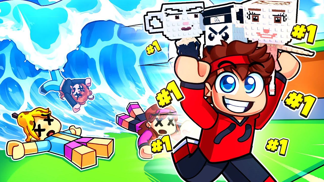 Je rentre dans le TOP Monde d'Escape Tsunami sur Roblox !