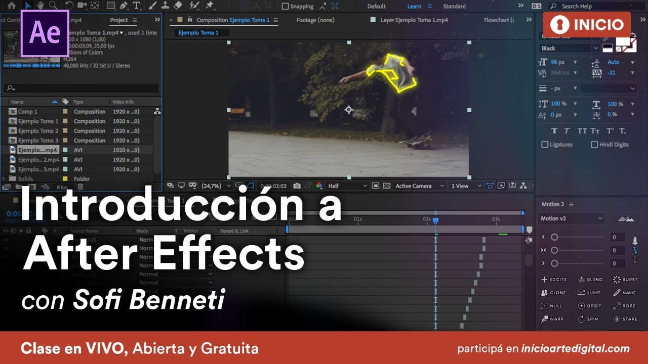 [Clase Abierta] Introducción a After Effects con Sofia Benetti