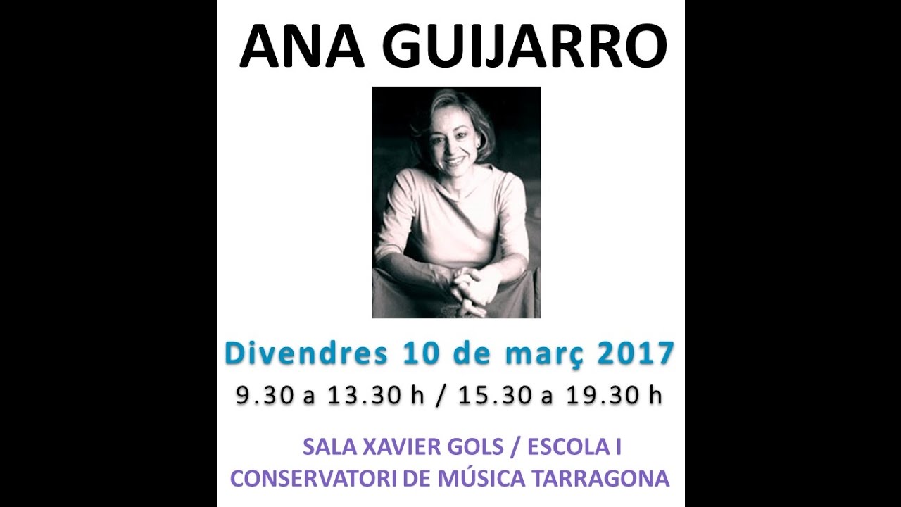 Recomendaciones de la pianista Ana Guijarro / 1