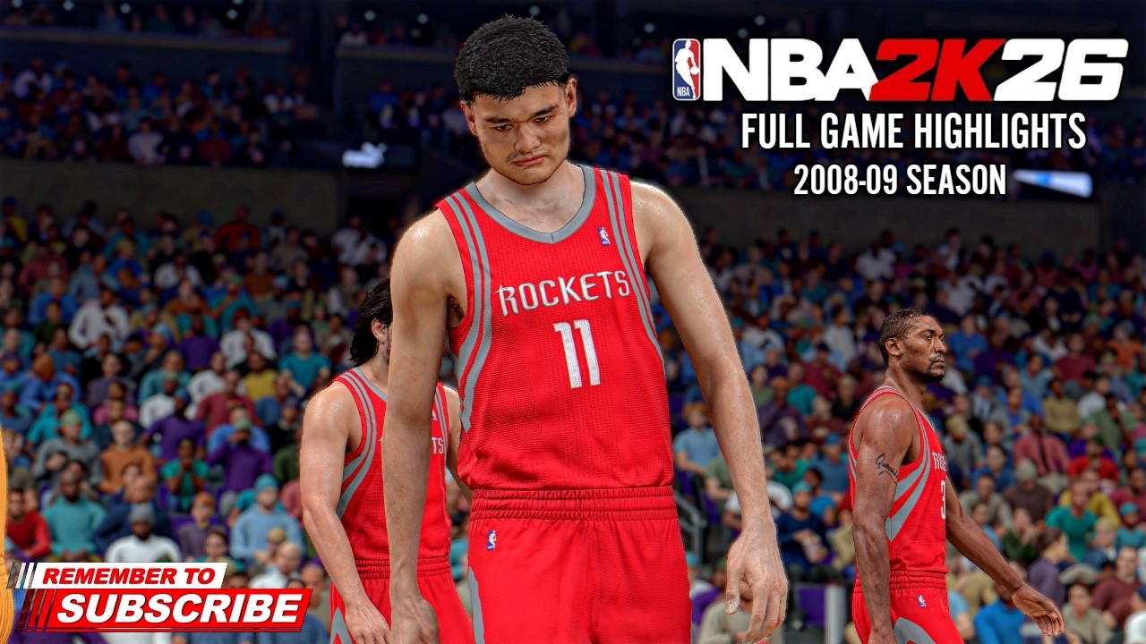 Lakers vs Rockets | 2008-09 Season Full Game Highlights (cpu vs cpu) NBA 2k26