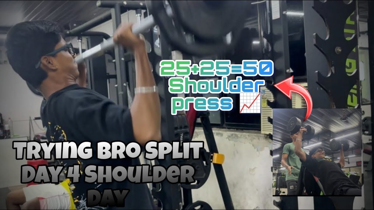 Day 4 shoulder day trying bro spilt workout plan ❤️‍🔥💪|| Vignesh unfiltered life ||