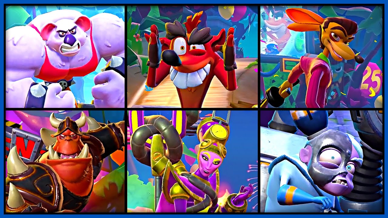 Crash On The Run! - All Bosses (Intro Animations) 4K60 - FIRSTSHOT GAMES