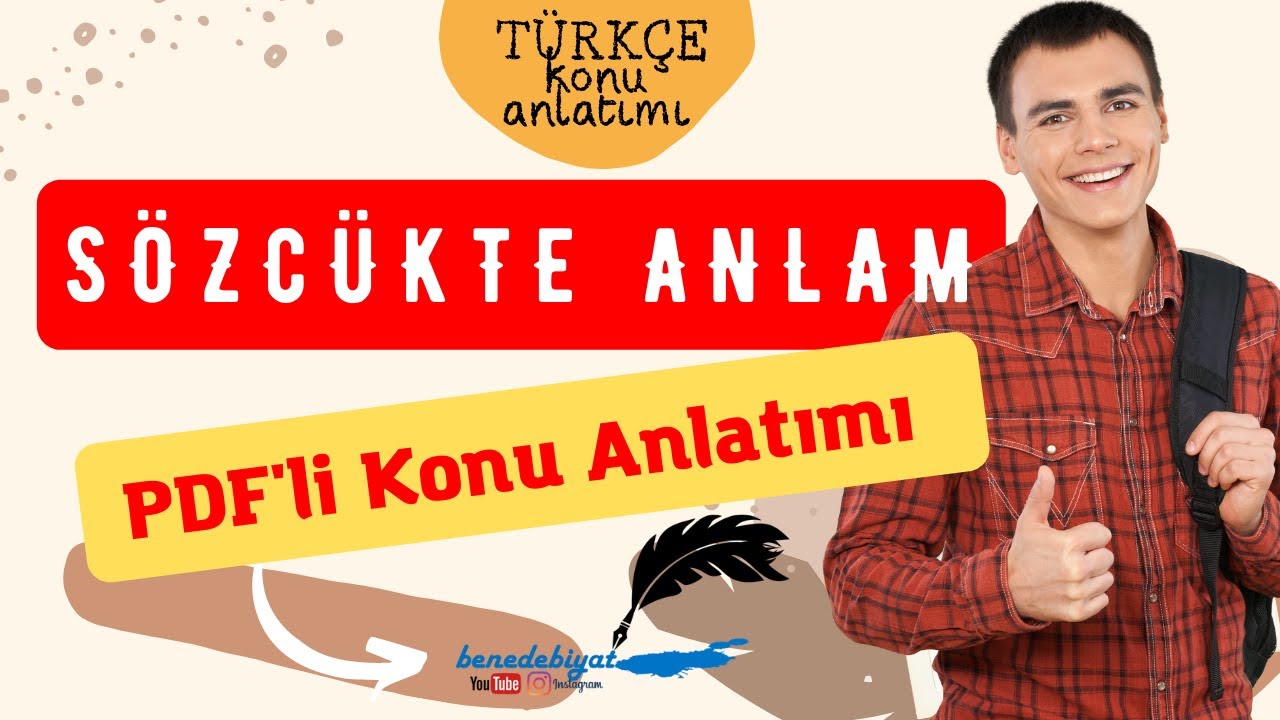 Sözcükte Anlam Konu Anlatımı 1 PDF  l TYT Türkçe Konu Anlatımı