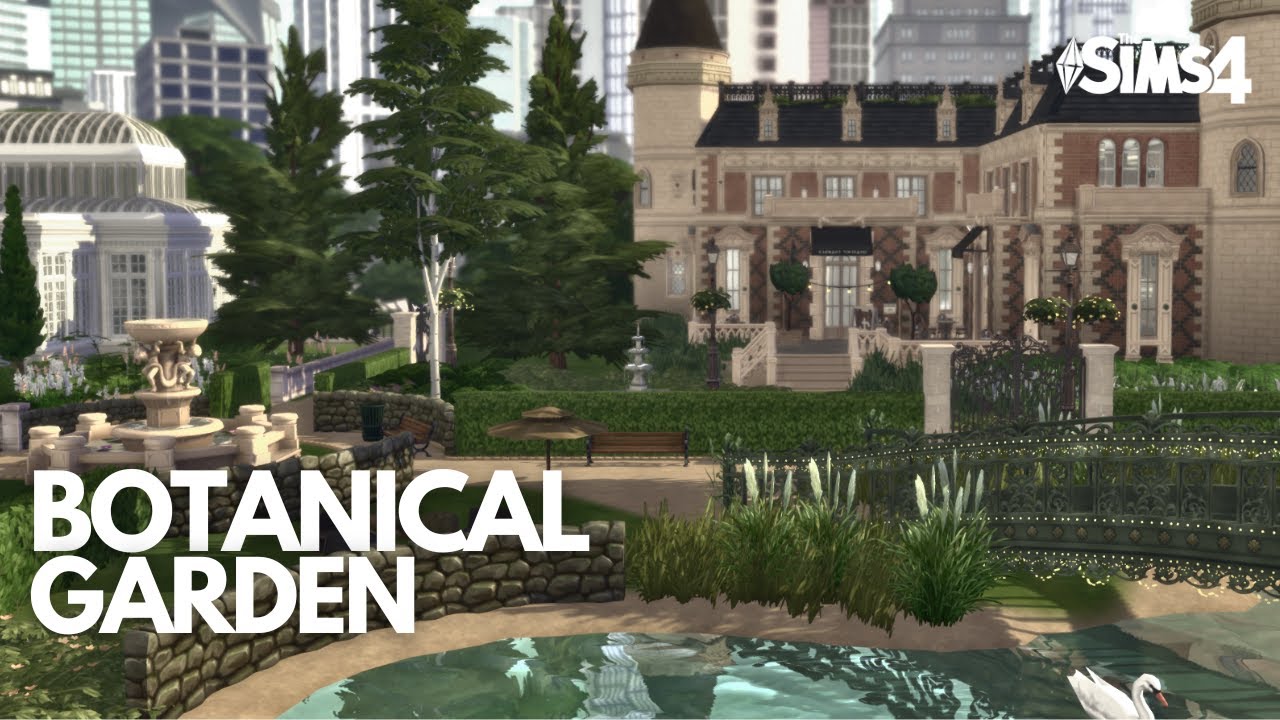 The Ultimate Botanical Garden - Sims 4 speedbuild - Stop motion - CC List