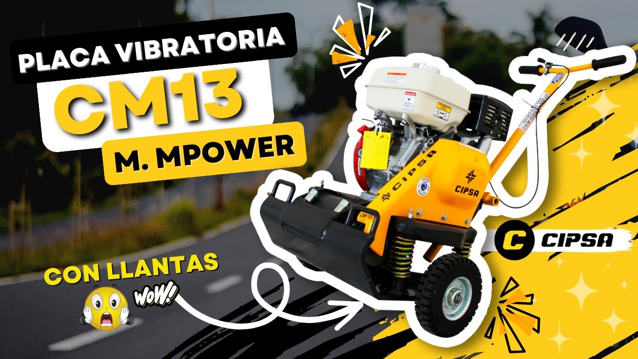 😲 Placa Vibratoria CIPSA modelo CM13 | Maquinco maquinaria