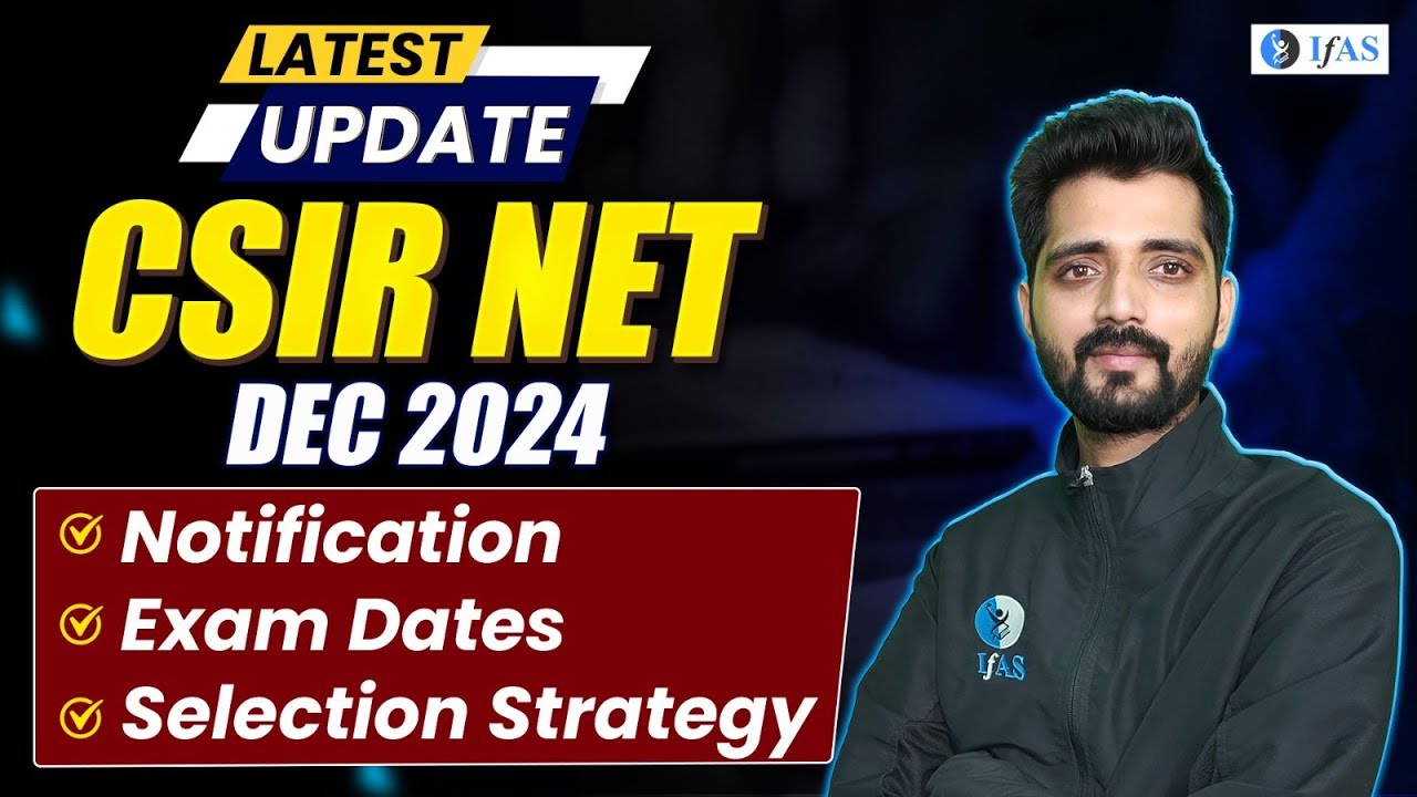 CSIR NET Chemistry Exam Date Dec 2024 - Latest Update! | Notification | Strategy