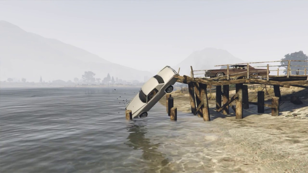 GTA 5 RECREATION - Smokey and the Bandit Bridge Jump