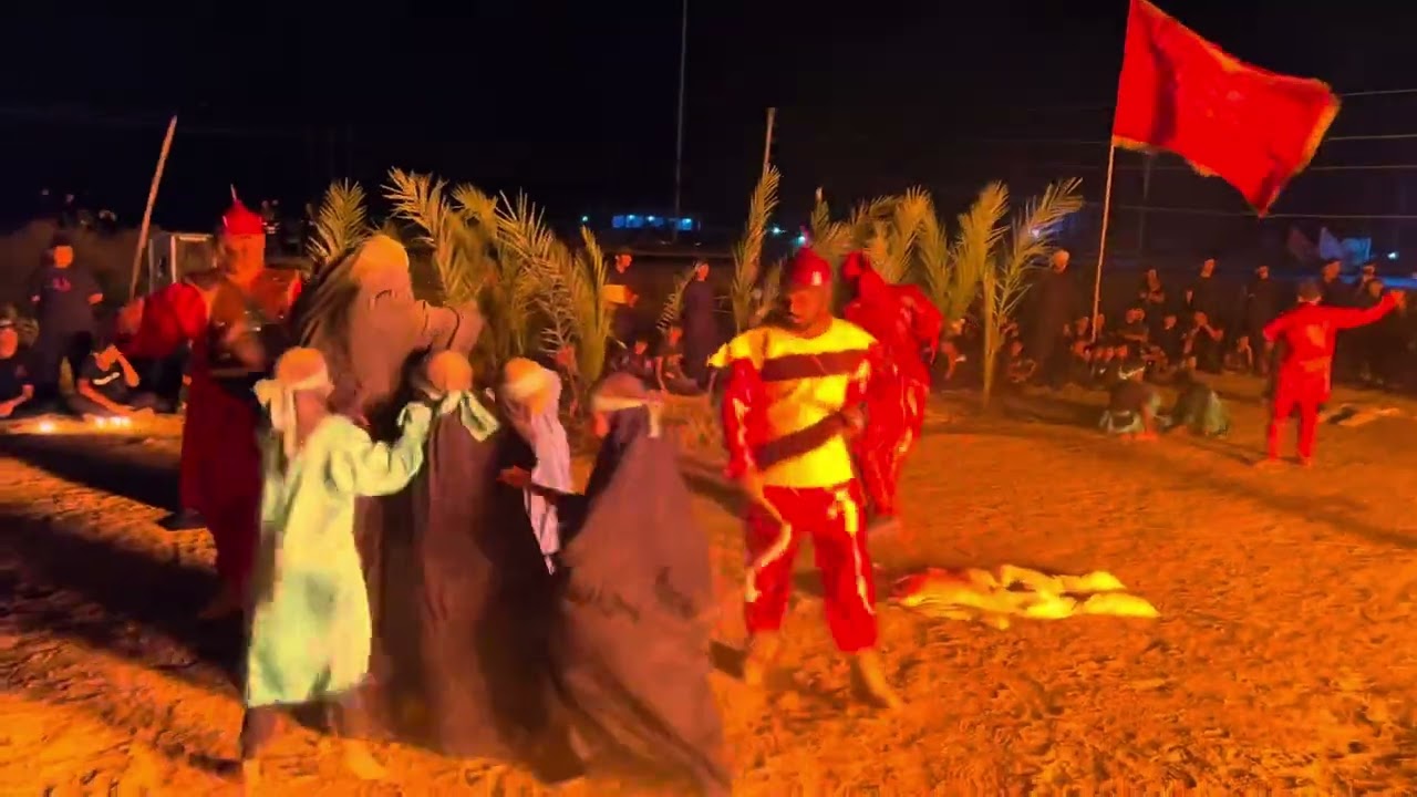 تشابيه السيدة زينب (ع) الاليمة  في ناحية الثغر قرية النخلات ها قد بدأت حــكايـة السيدة زينب (ع)💔