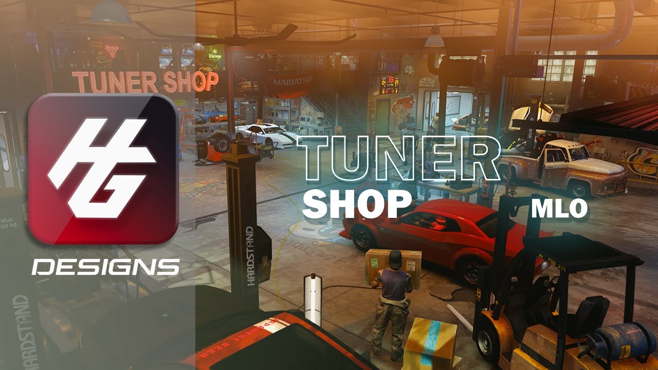 NEW! FiveM Tuner Shop MLO GTA 5 RP Interior