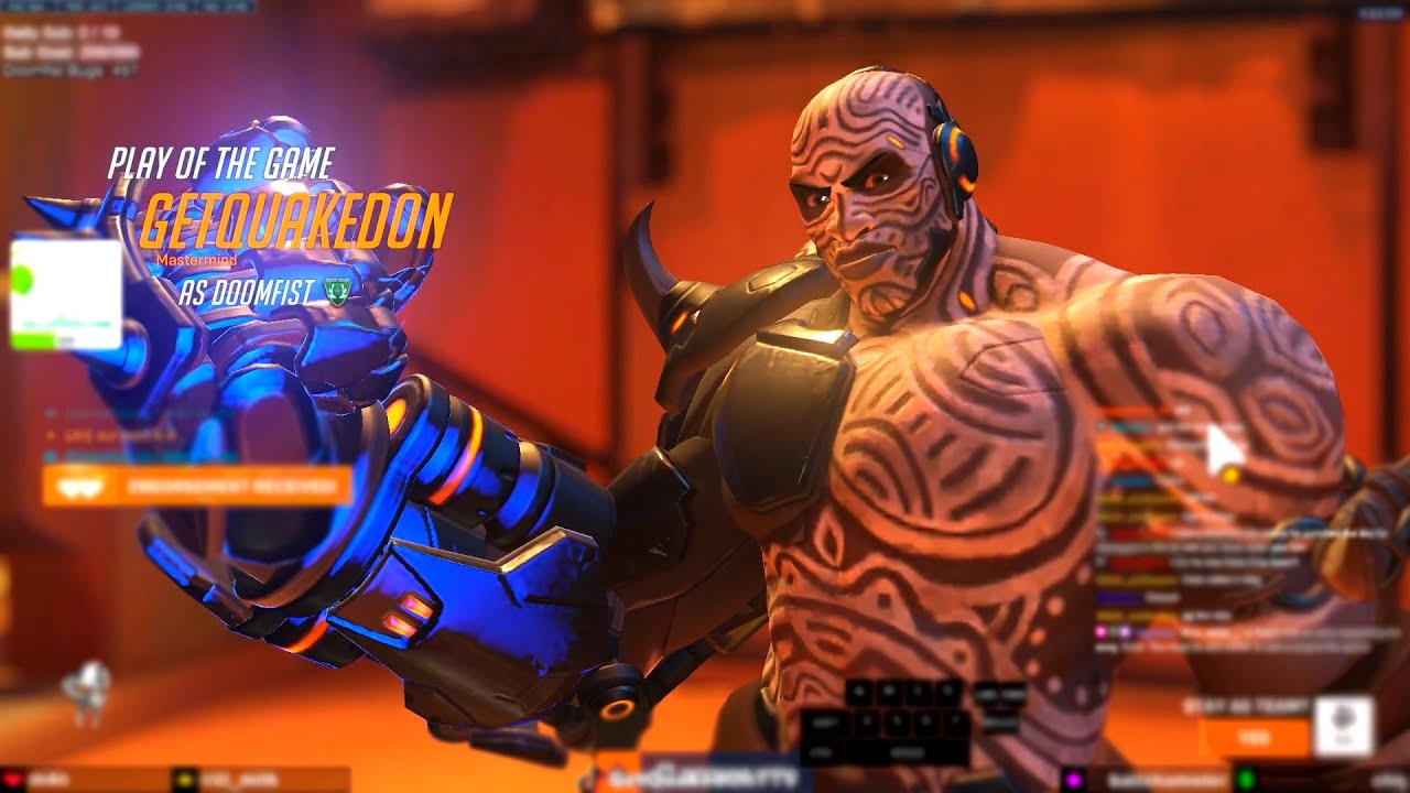 GETQUAKEDON SHOWS HIS DOOMFIST SKILL - POTG! OVERWATCH 2 TOP 500 SEASON 9