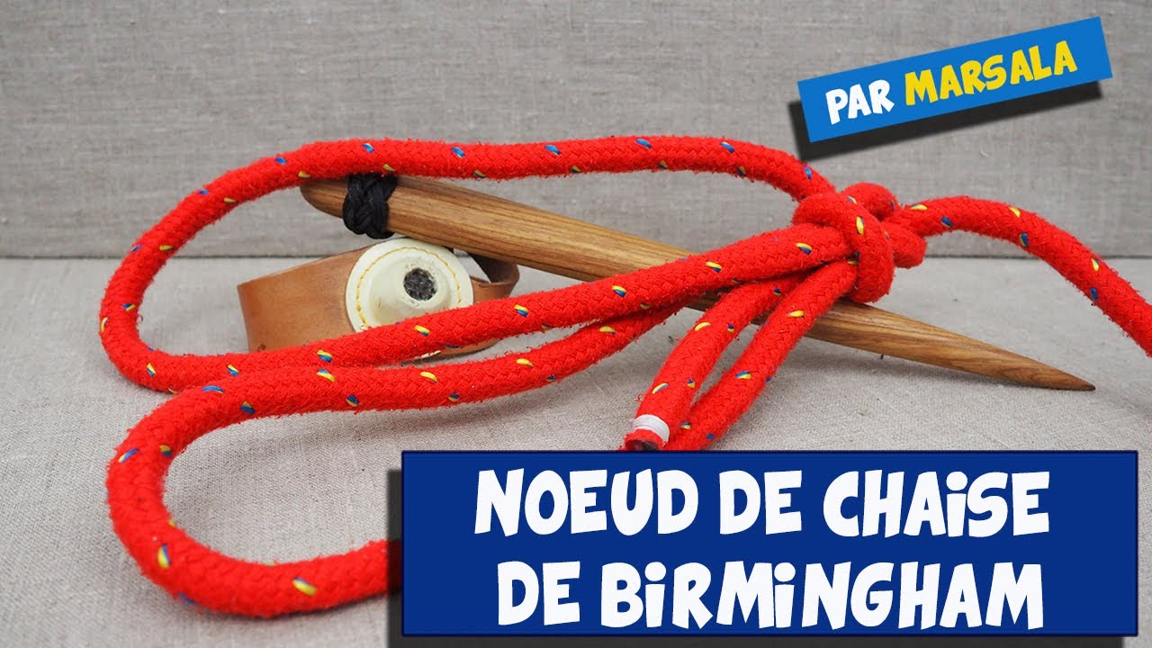 Noeud de chaise de Birmingham #Boucles multiples #boucle