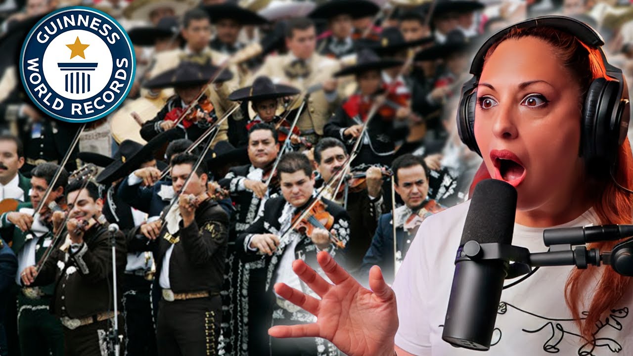 NUNCA VI TANTO MARIACHI JUNTO!! RECORD BESTIAL | Vocal Coach REACTION & ANALYSIS
