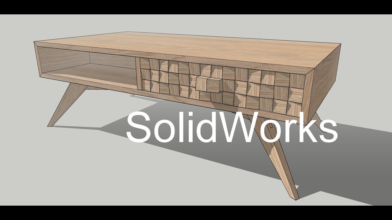 Modélisation d'une table base avec Solidworks