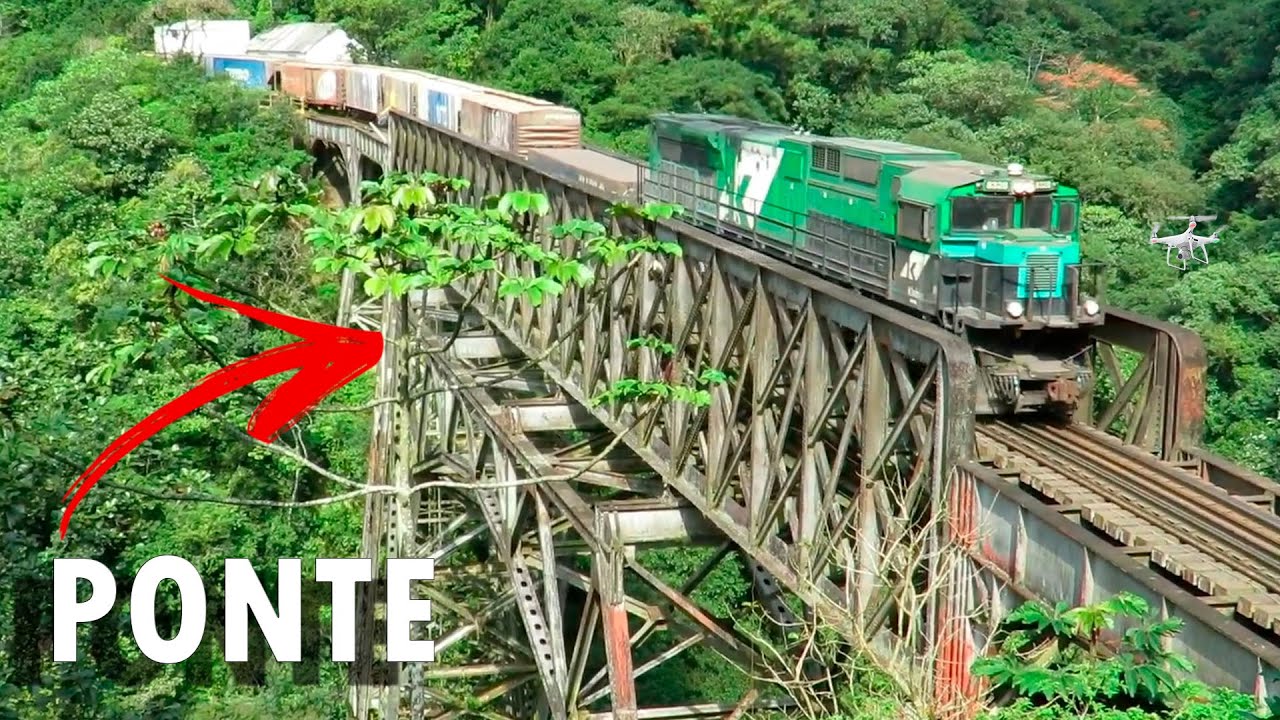 A centenária Ponte São João em Morretes - Ferrovia Paranaguá Curitiba