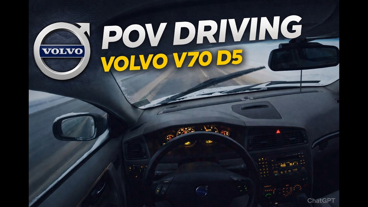 Volvo V70 D5 | POV | Brzké únorové ráno - Test GoPro