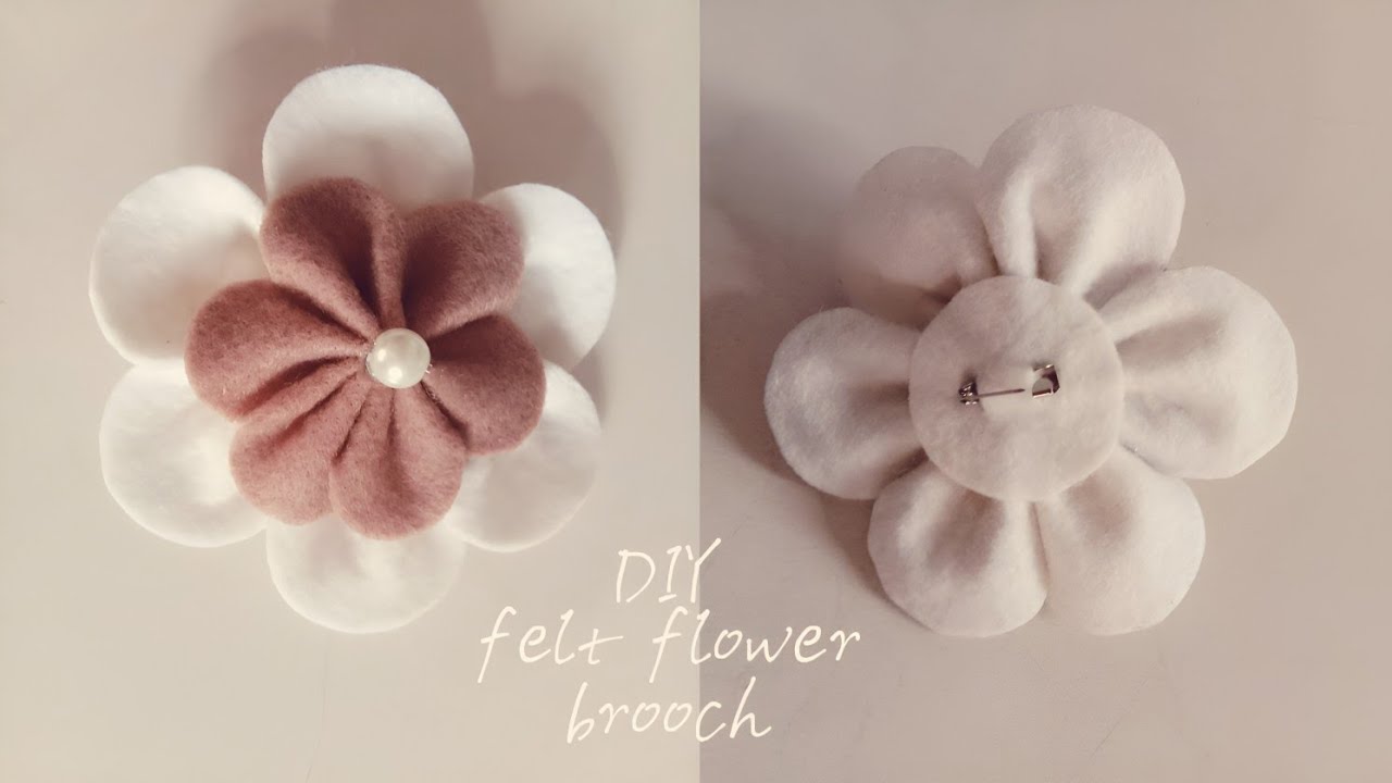 Felt Flower Brooch (1).