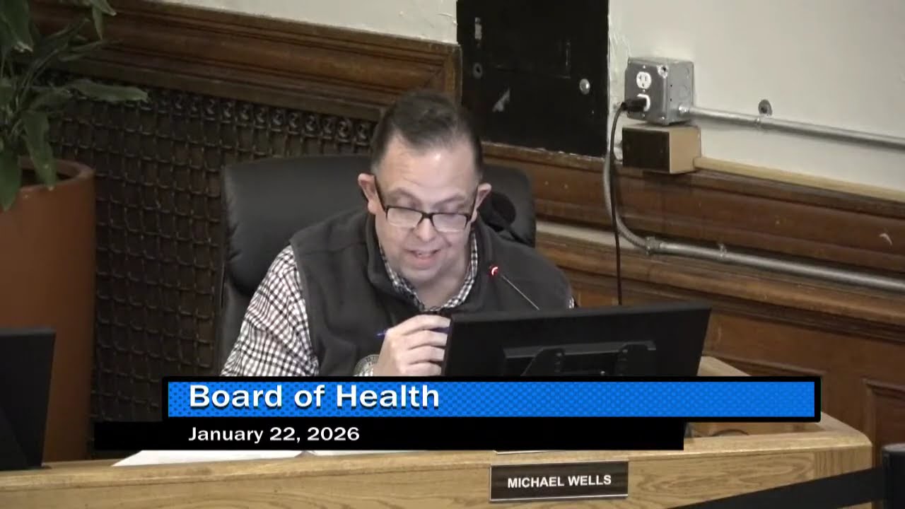 Revere Board of Health Meeting 1/22/26