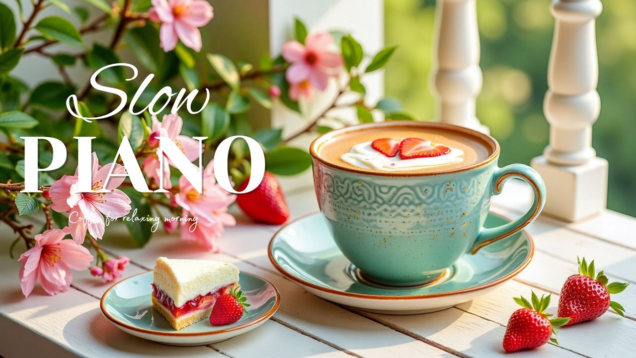 Slow Ghibli Piano ☕ Cozy Coffee Morning for Relaxing Mood, Focus & Peaceful Energy