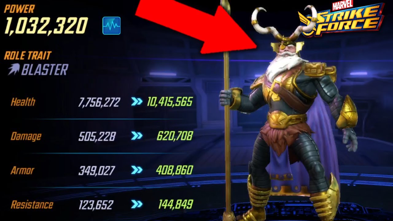 ГЕЙМПЛЕЙ ОДИНА — ВАУ, ОН ПОТРЯСАЮЩИЙ — MARVEL Strike Force — MSF