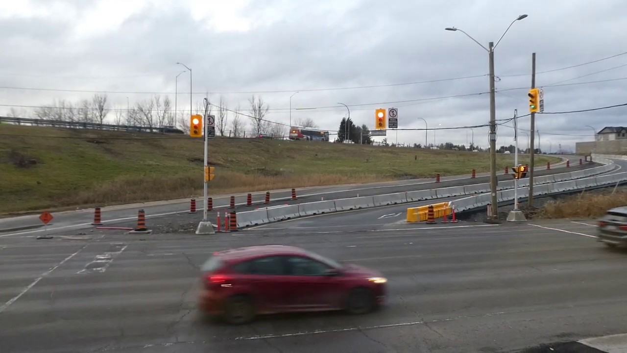 OC Transpo Stage 2 LRT Detours: RR174/Montreal Rd Ramp Realignment (Nov 2019)