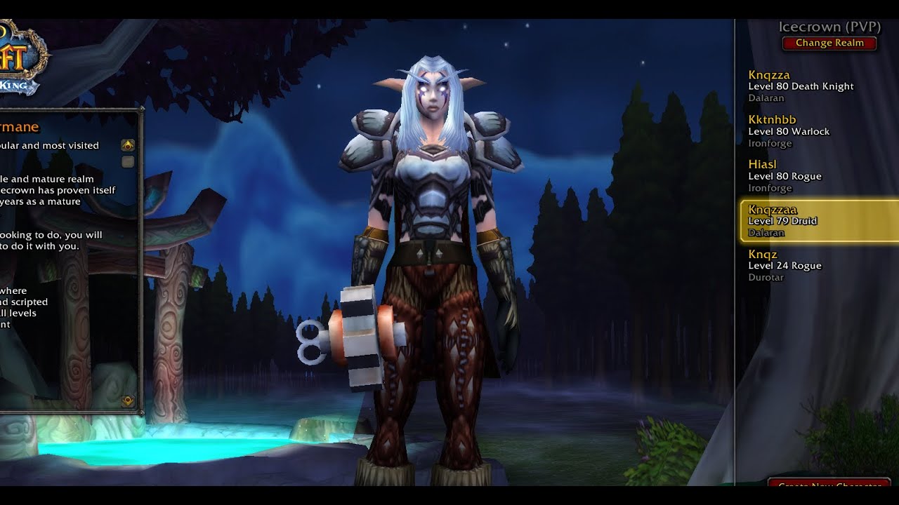 Hit Level 80 Feral Druid - GearUp - Warmane Icecrown