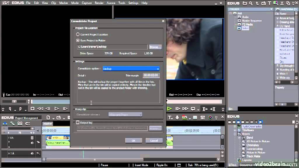 07.2. Consolidating Your Project [Project Management; 'Getting Started with Edius 6', 2011]