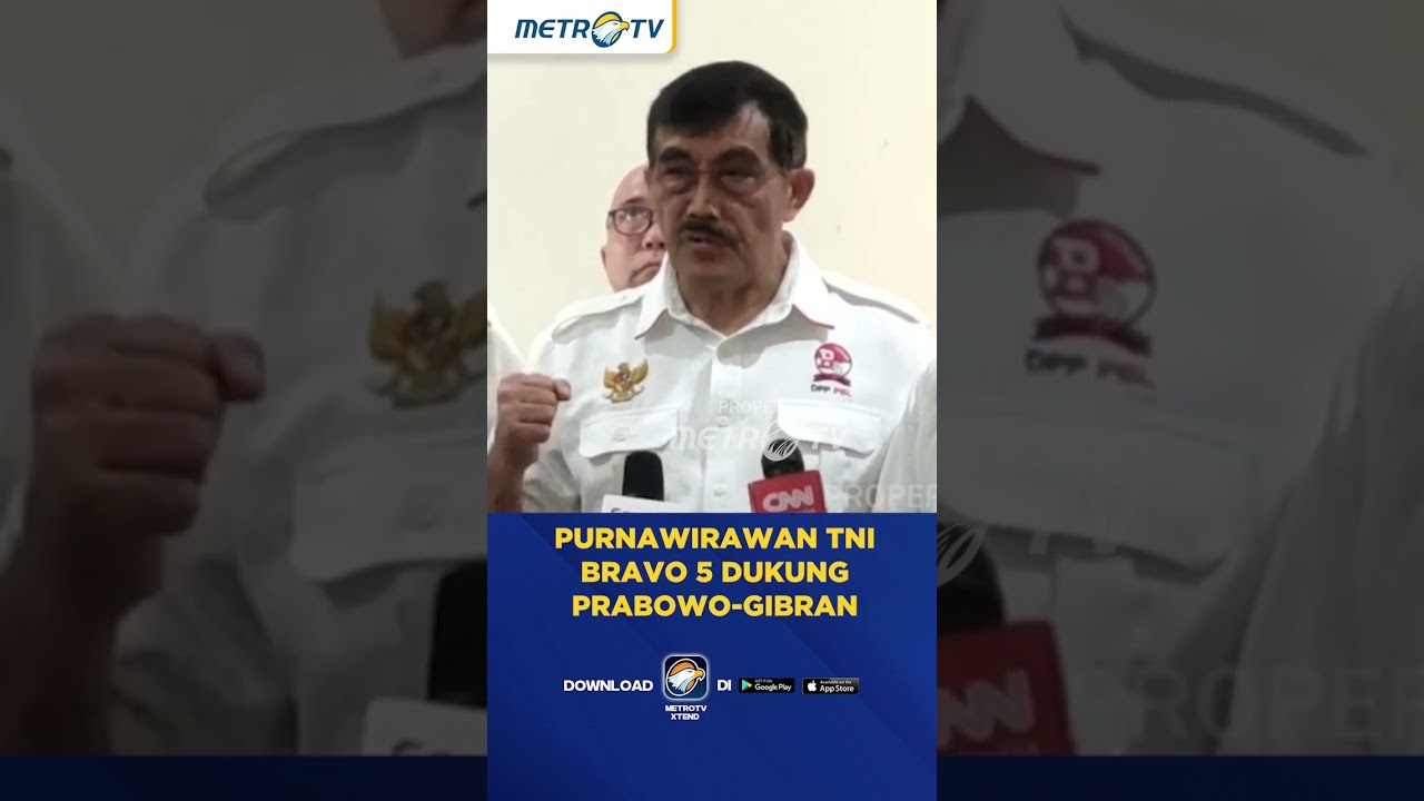 Purnawirawan TNI Bravo 5 Dukung Prabowo Gibran #shorts