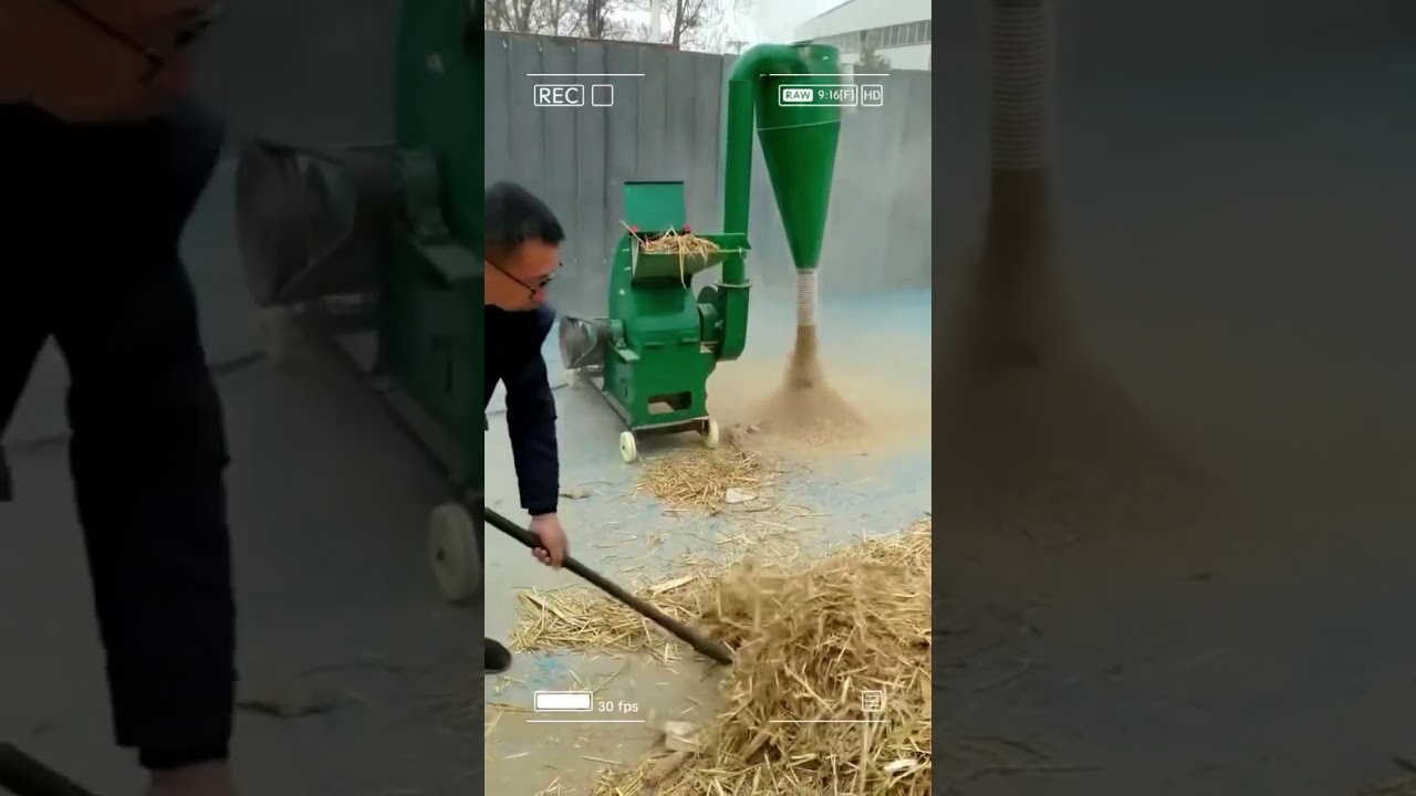 Straw chipper wood crusher #pelletmill