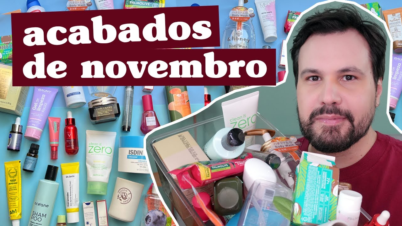 ACABADOS DE NOVEMBRO Produtos de Skincare Perfume Banho Luxo Farm&aacute;cia e Beleza Project Pan