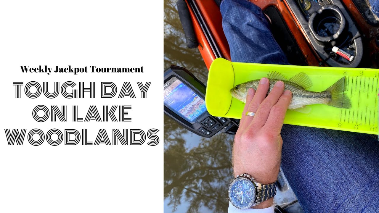 Rough Time on Lake Woodlands | Weekly Jackpot Kayak Bass Fishing Tournament