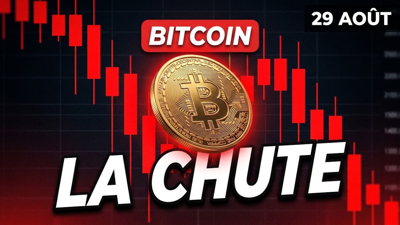 BITCOIN LA CHUTE COMMENCE 🚨 ? QUELLES TARGETS ? Analyse CRYPTO & NEWS ✅
