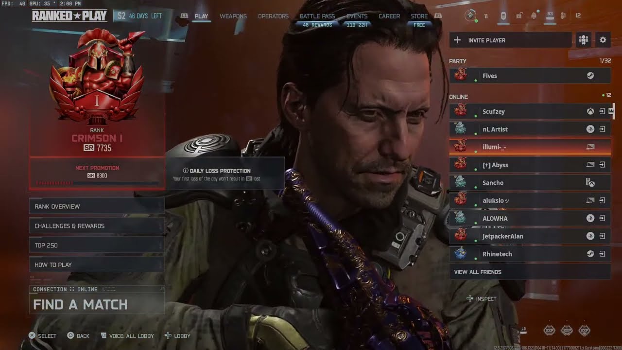 Black ops 7 CRIMSON RANKED PLAY GRIND
