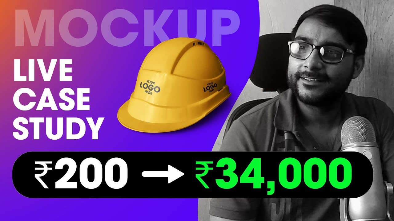 I Made ₹34,000 from This Helmet Mockup – Watch Me Create It LIVE!
