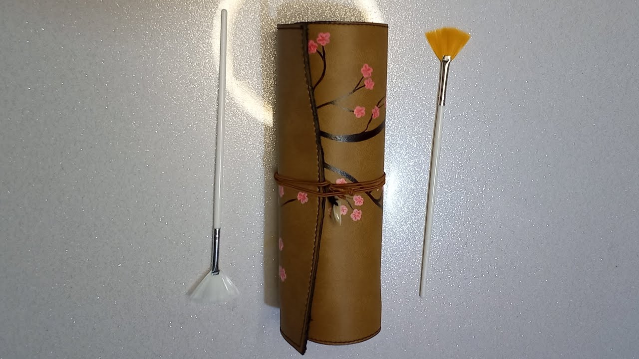 Easy DIY Makeup Pouch | Chinese Vintage Makeup Brushes Pouch  | Chromoplate