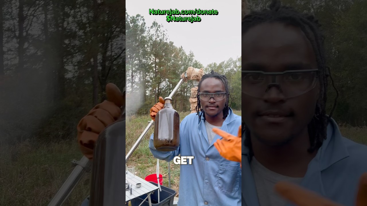 Refining Plastic Crude Oil! #science #naturejab #education #fyp #viral