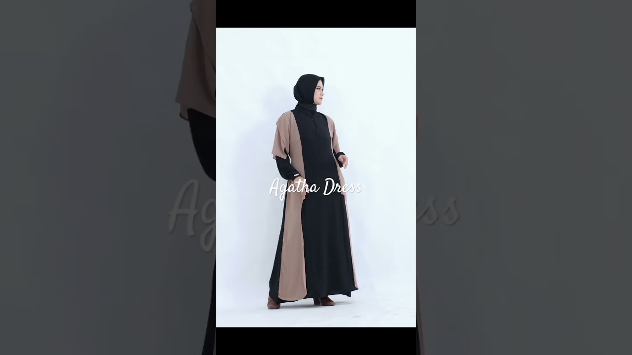 Agatha Dress Muslim Elegantly#inspirasioutfit #fashiontrends #gamis #youtubeshorts #youtube #fyp #up
