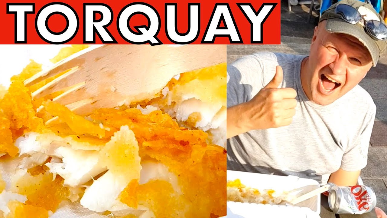 BEST seaside fish & chips I've had... in TORQUAY! Fishionados Fish & Chip shop Torquay Beach