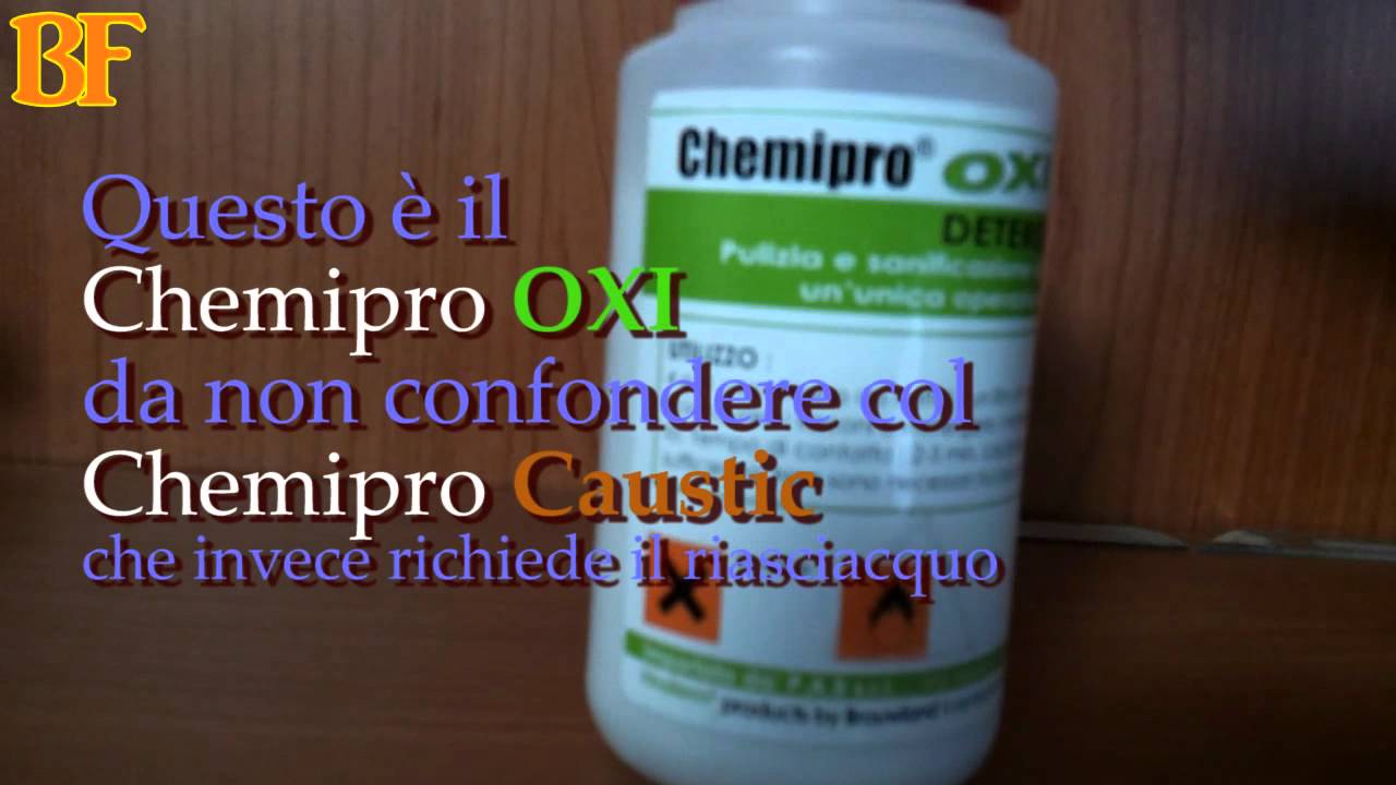 Birra Strumenti Sanitizzazione con Chemipro OXI Vinoferm alternativa al METABISOLFITO