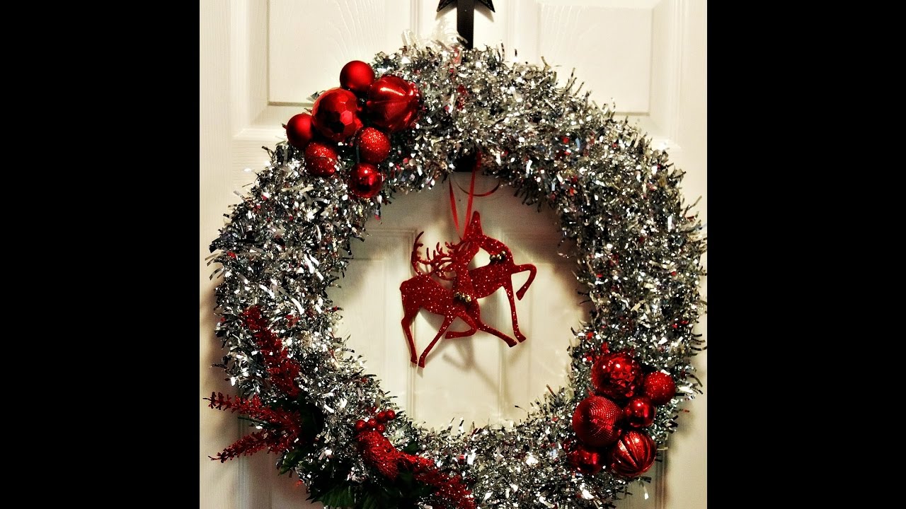 How to make a Wreath out of a Pool Noodle and Dollar Store Decor