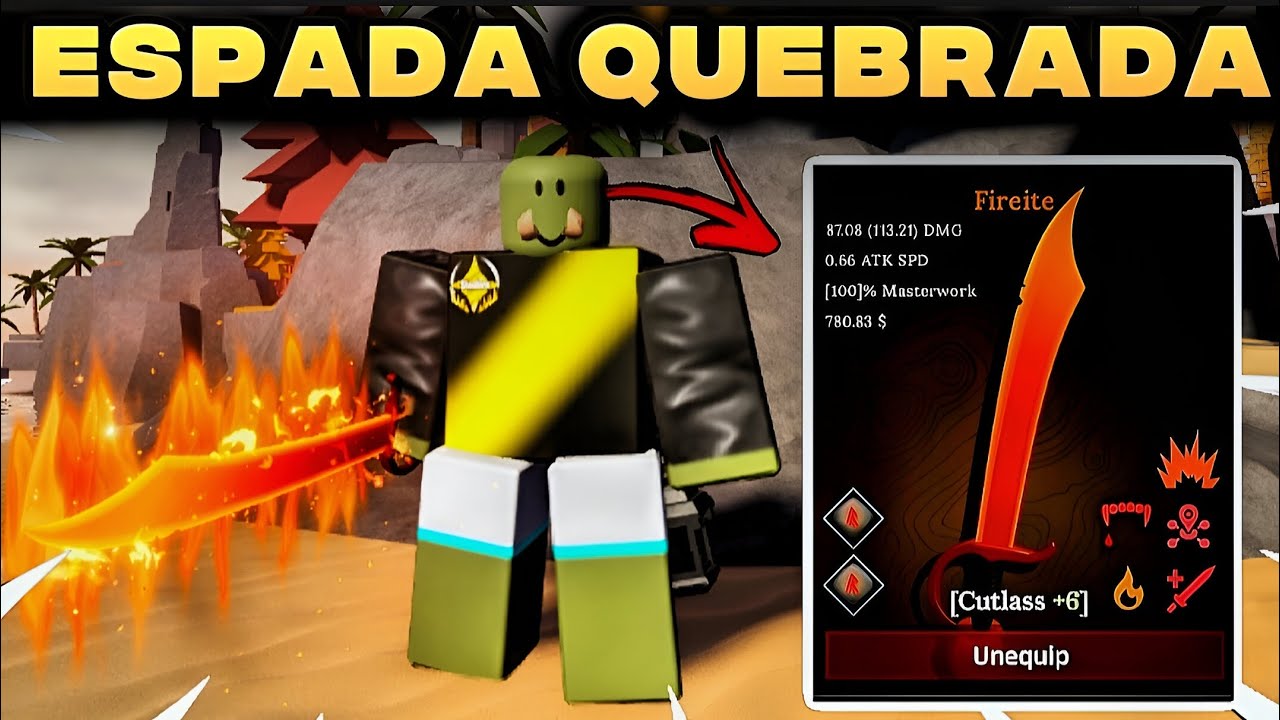 🔥CRAFTEI A ESPADA MAIS FORTE DE TODAS NO THE FORGE - ROBLOX