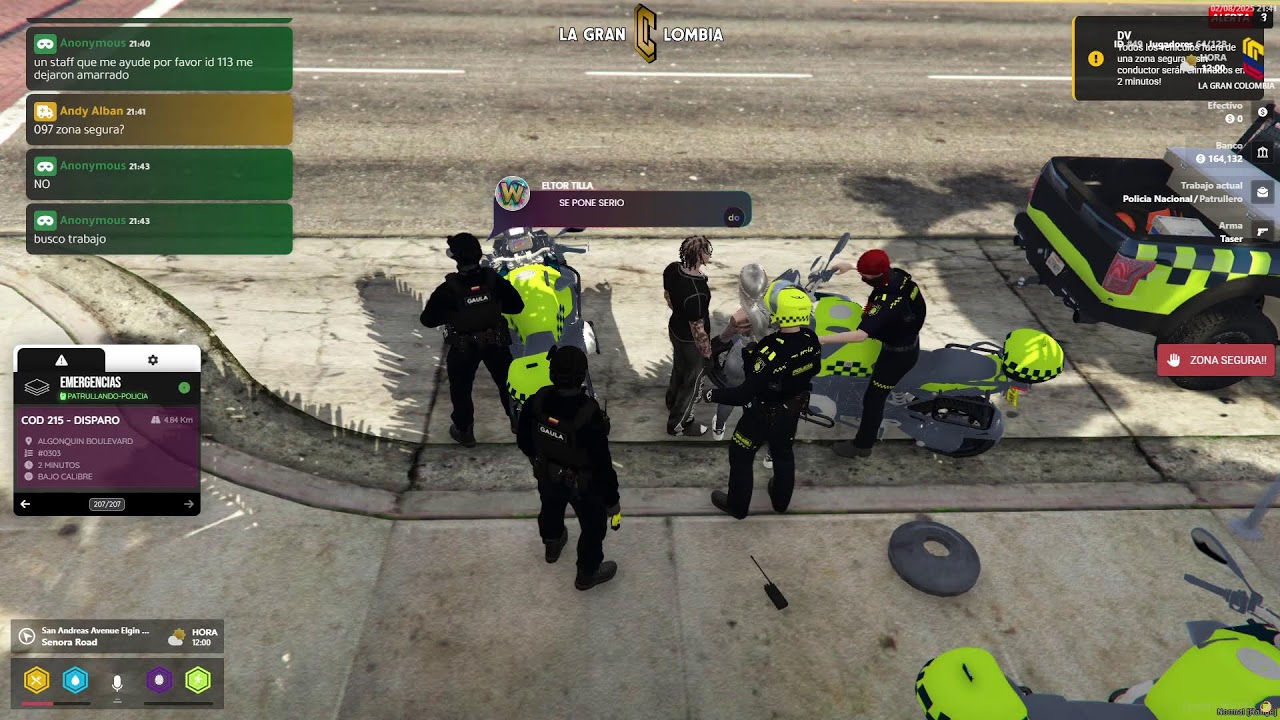 Jugando GTA V POLICIA DE COLOMBIA/ROLEPLAY
