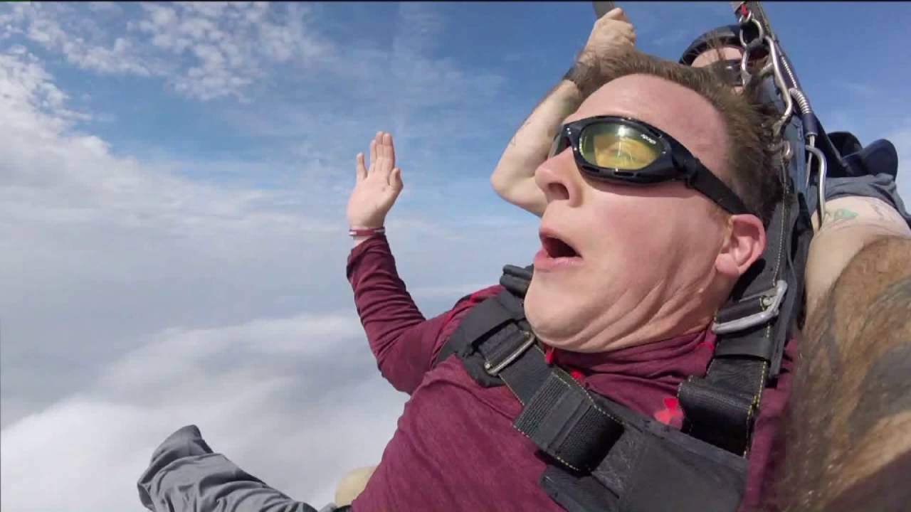 Skydiving with FOX 17 Morning News