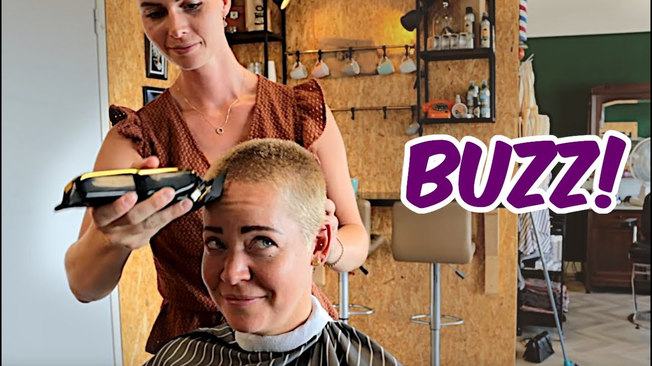 Buzz Cut Transformation by Short Hair Model!